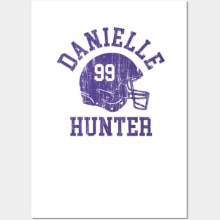 Danielle Hunter Minnesota Helmet Font Posters and Art